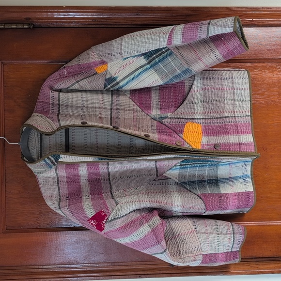 Namai Ladhiya Quilted Patchwork Kantha Jacket - Picture 8 of 12